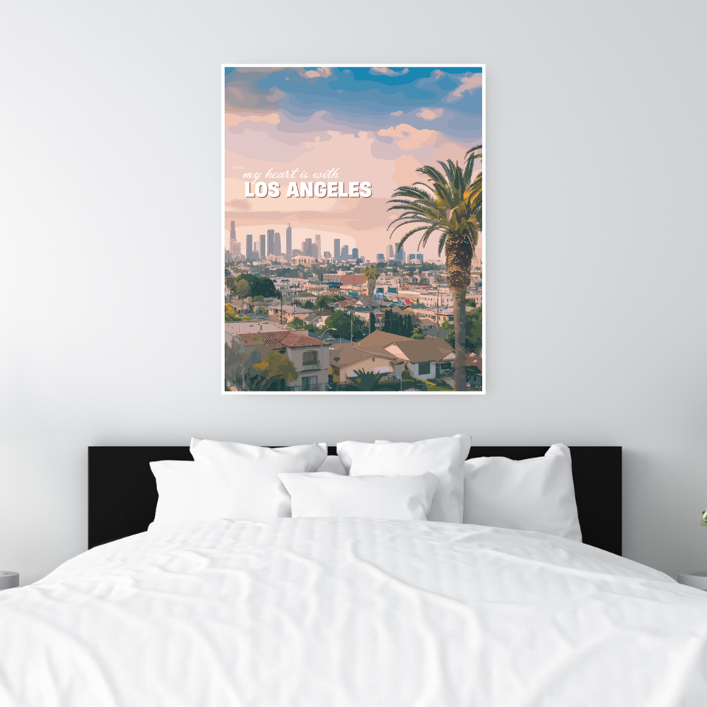 My Heart is with LA Art Print