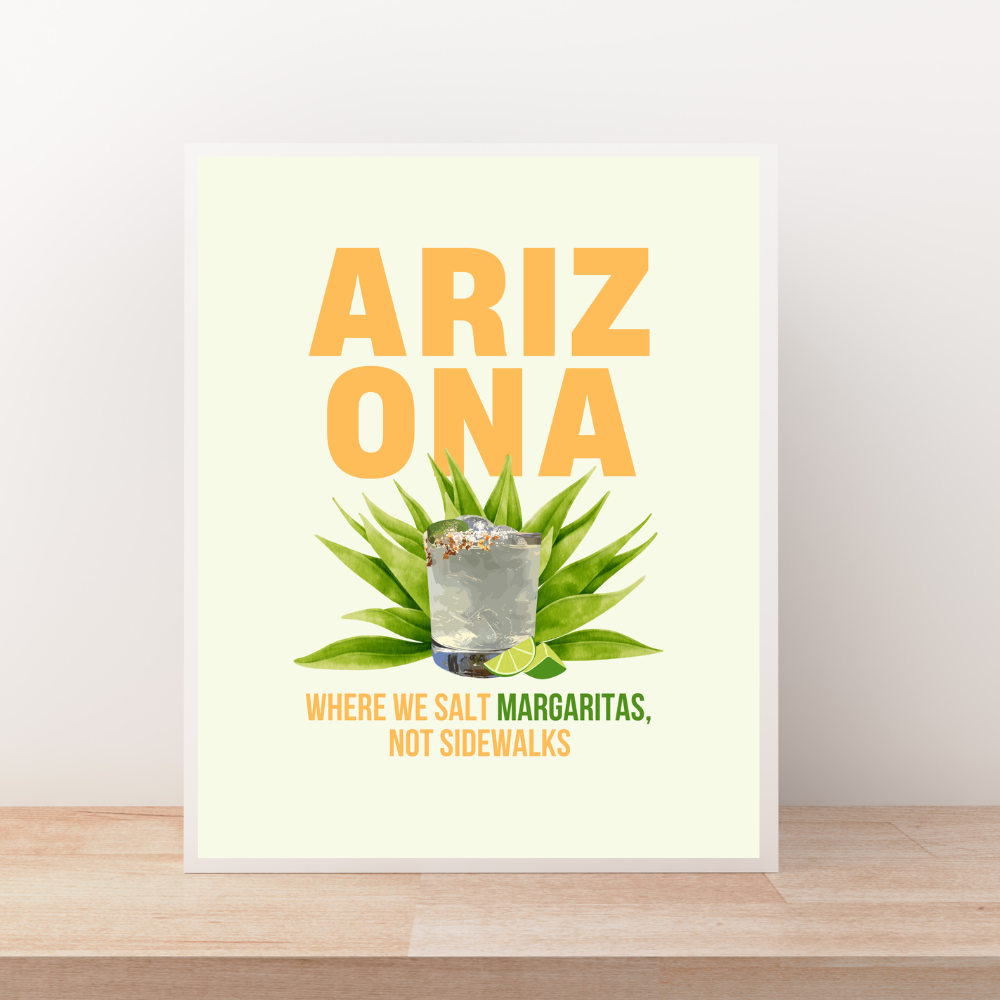 Salt Margaritas, Not Sidewalks Art Print
