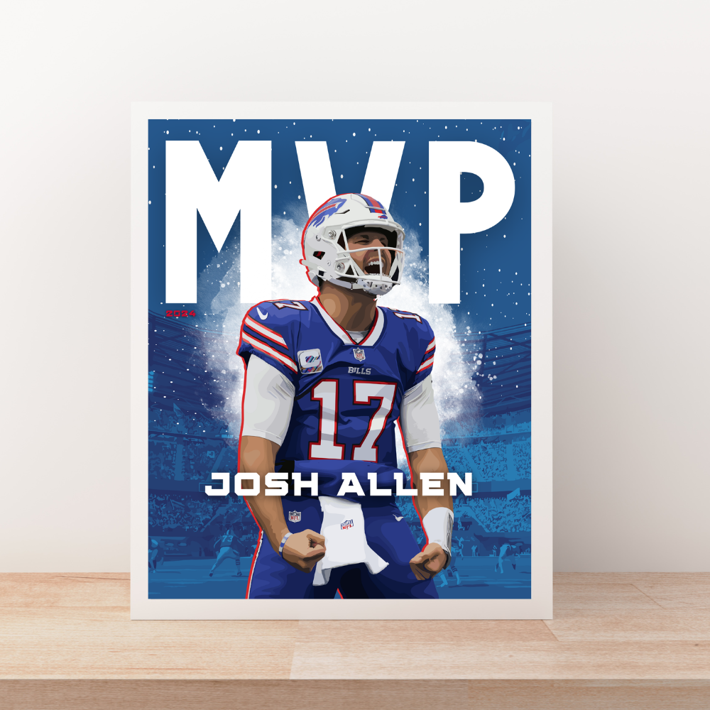 Josh Allen "MVP" Art Print