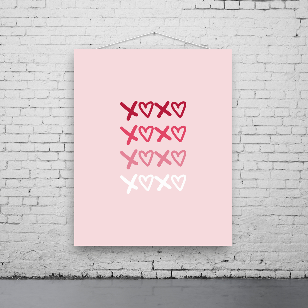 XOXO Script Art Print
