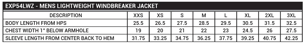Unisex Training Windbreaker