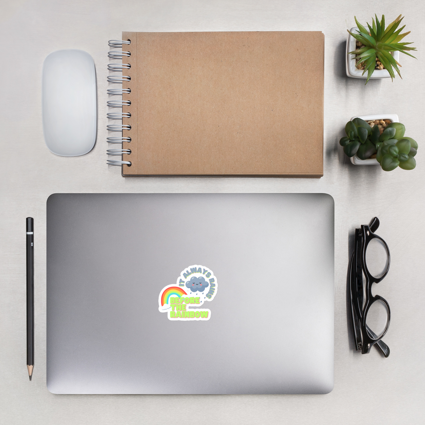 It Always Rains Before the Rainbow Sticker