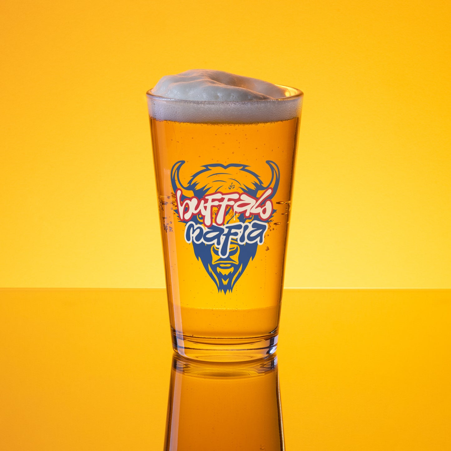 Buffalo Mafia Tailgate Pint Glass