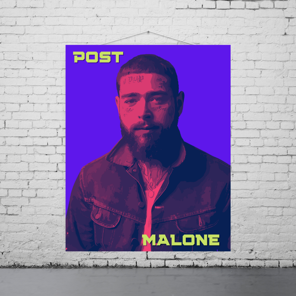 Post Malone Purp Art Print