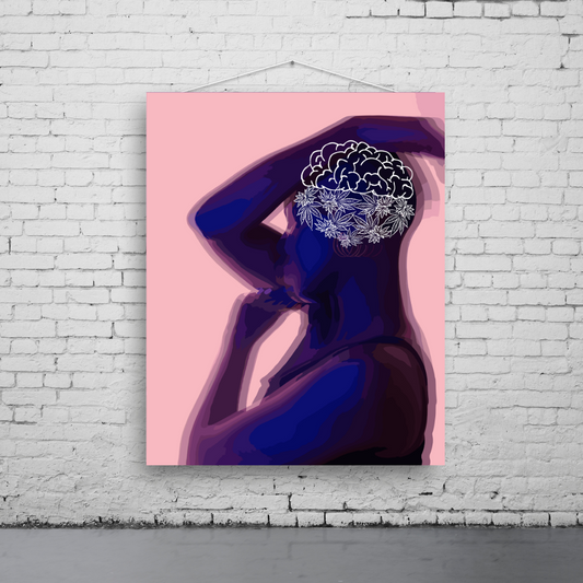 Brain Pose Art Print