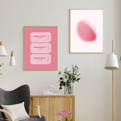 Kissing Booth Art Print