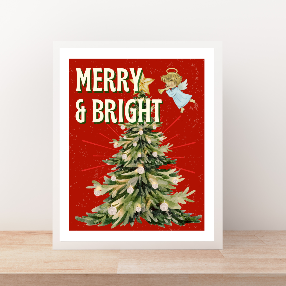 Merry & Bright Art Print