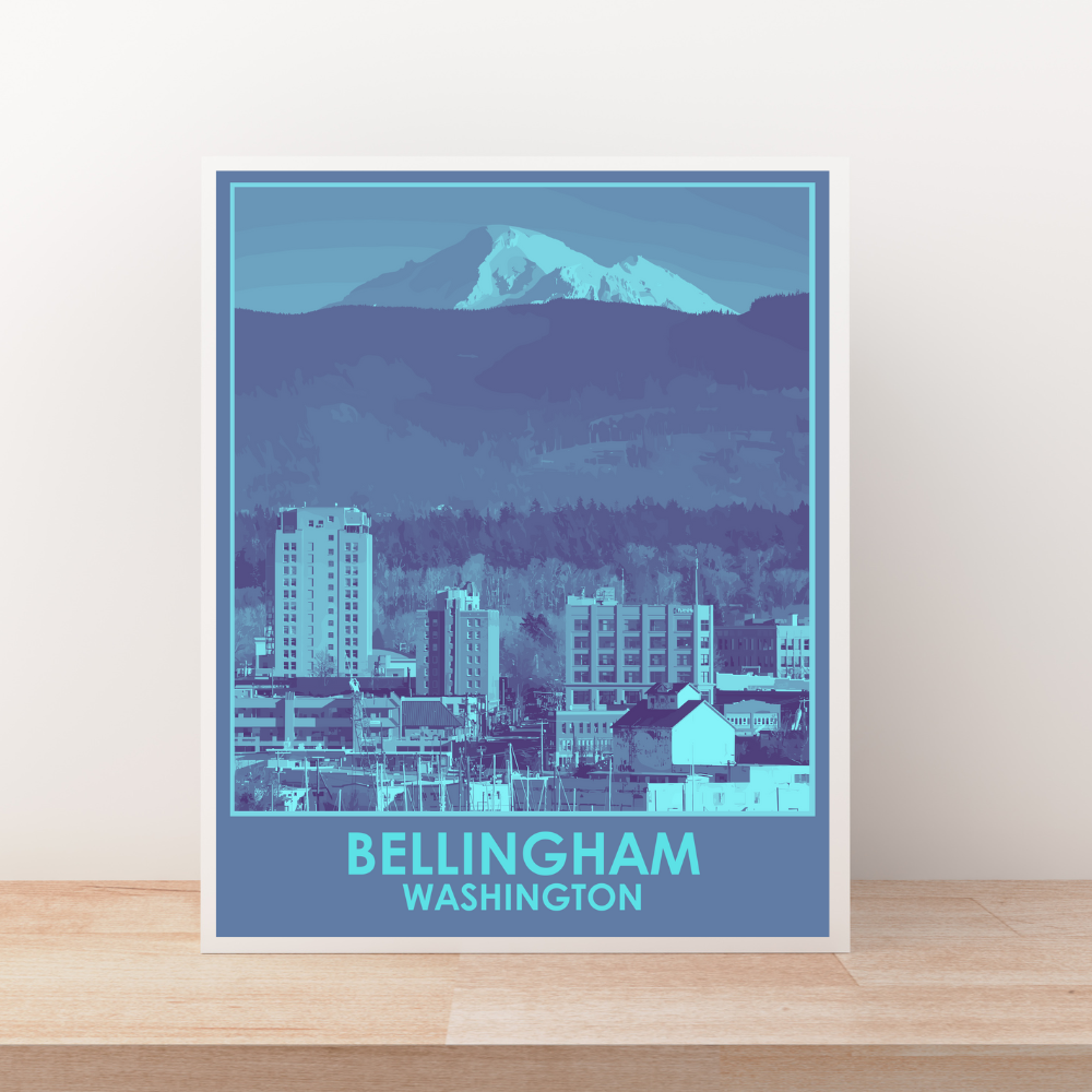 Bellingham (City Series) Art Print
