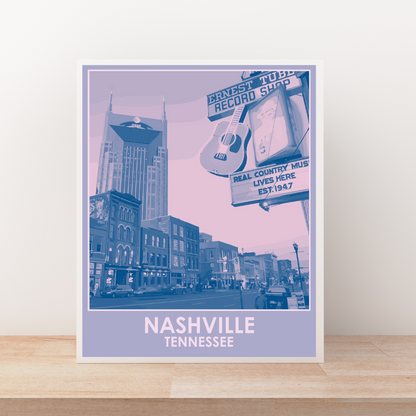 Nashville (City Series) Art Print