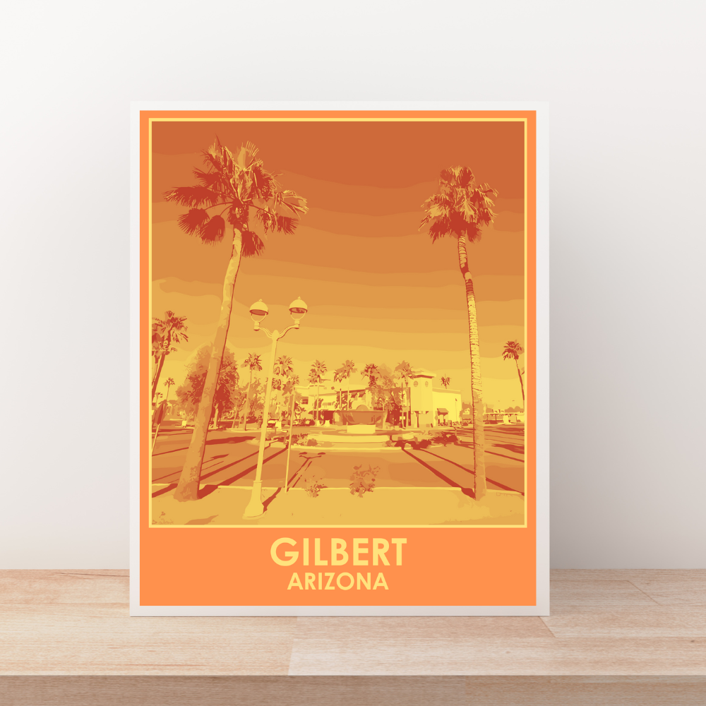 Gilbert (City Series) Art Print