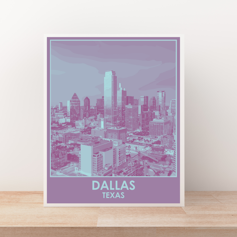 Dallas (City Series) Art Print