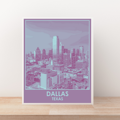 Dallas (City Series) Art Print