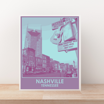 Nashville (City Series) Art Print