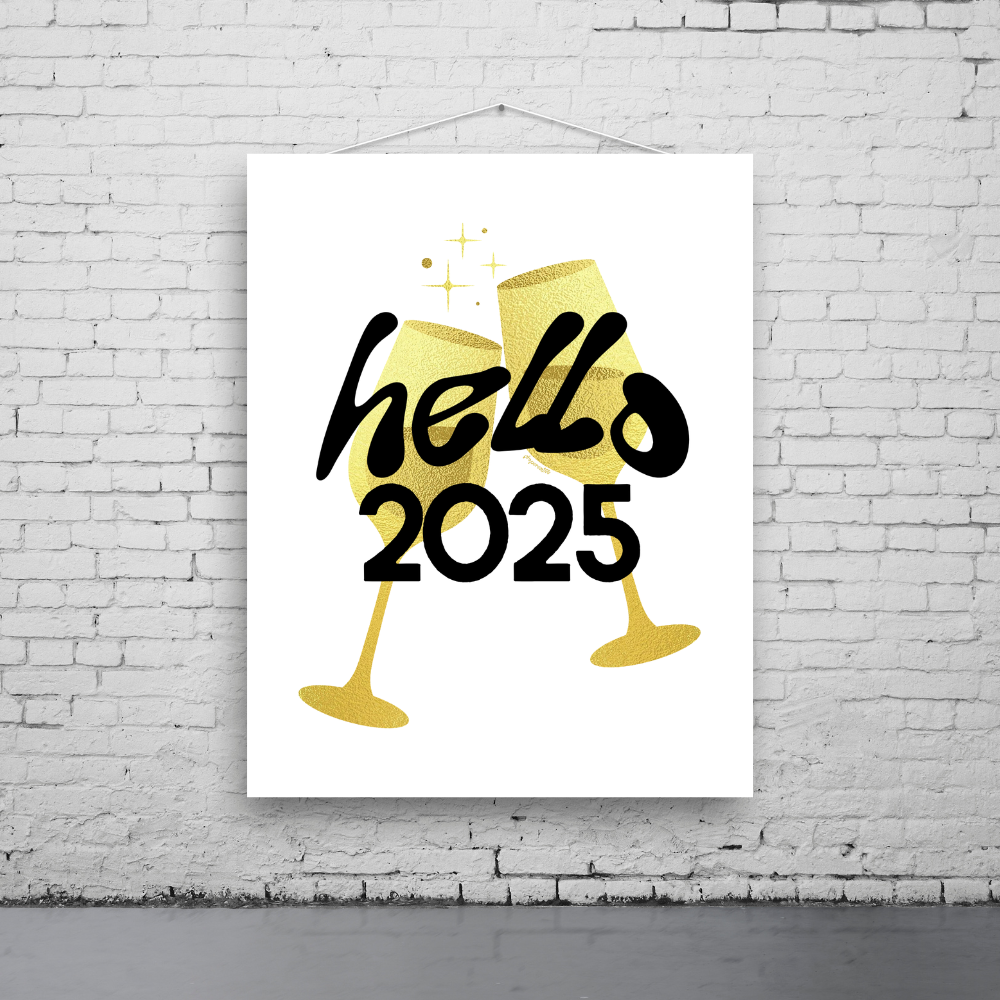 Hello 2025 Art Print