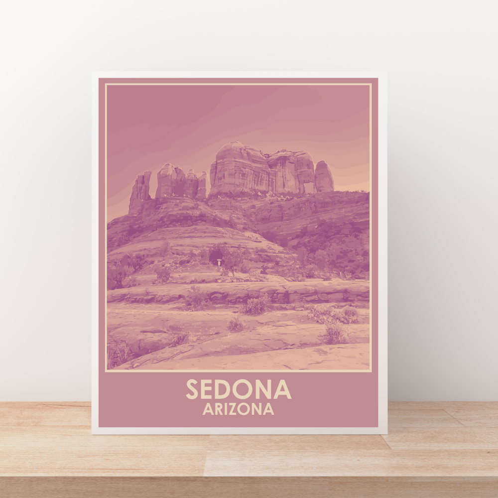 Sedona (City Series) Art Print