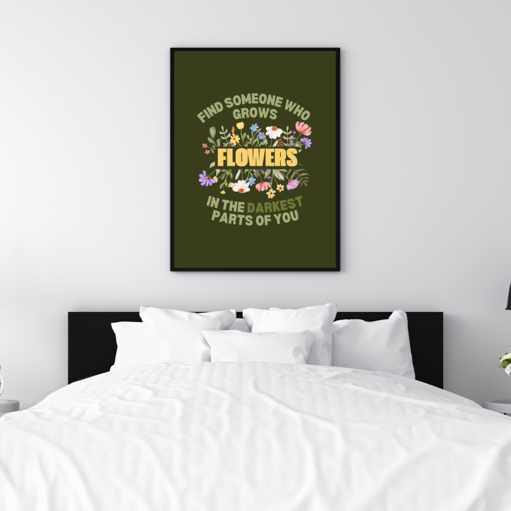 Grows Flowers Art Print