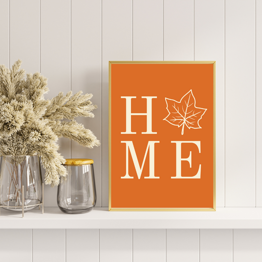 Home Leaf Art Print