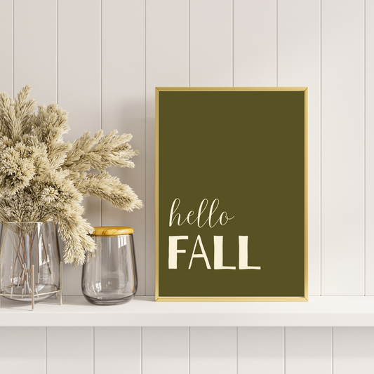 Hello Fall Art Print