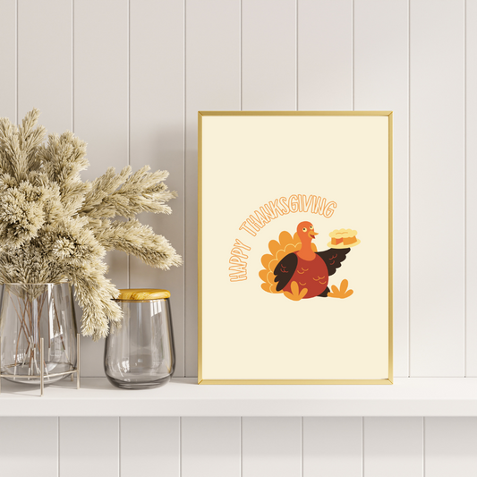 Happy Thanksgiving Art Print