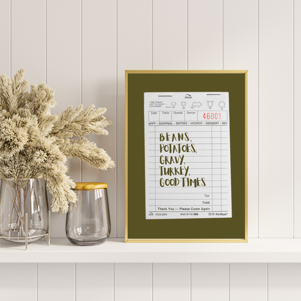 Grocery List Art Print