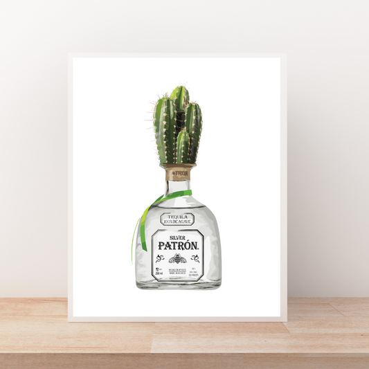 Tequila Cactus Art Print