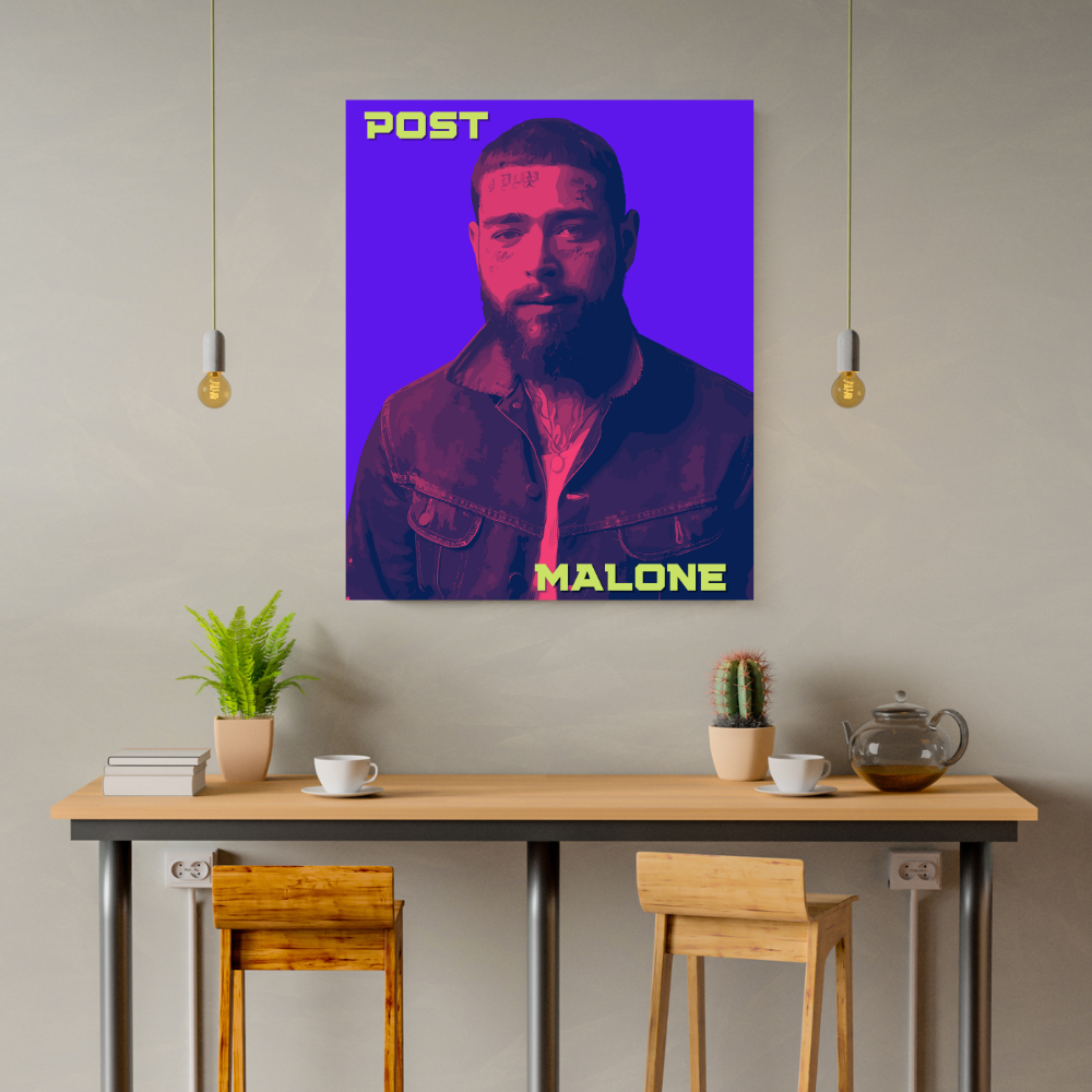 Post Malone Purp Art Print