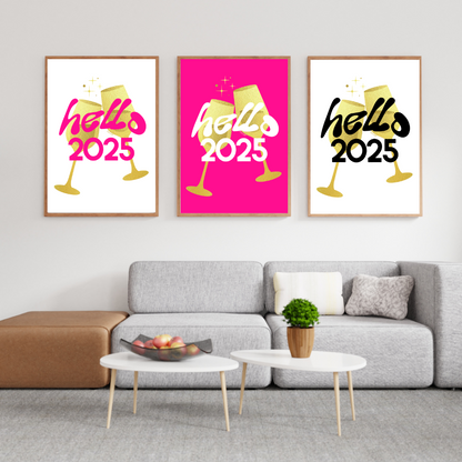 Hello 2025 Art Print