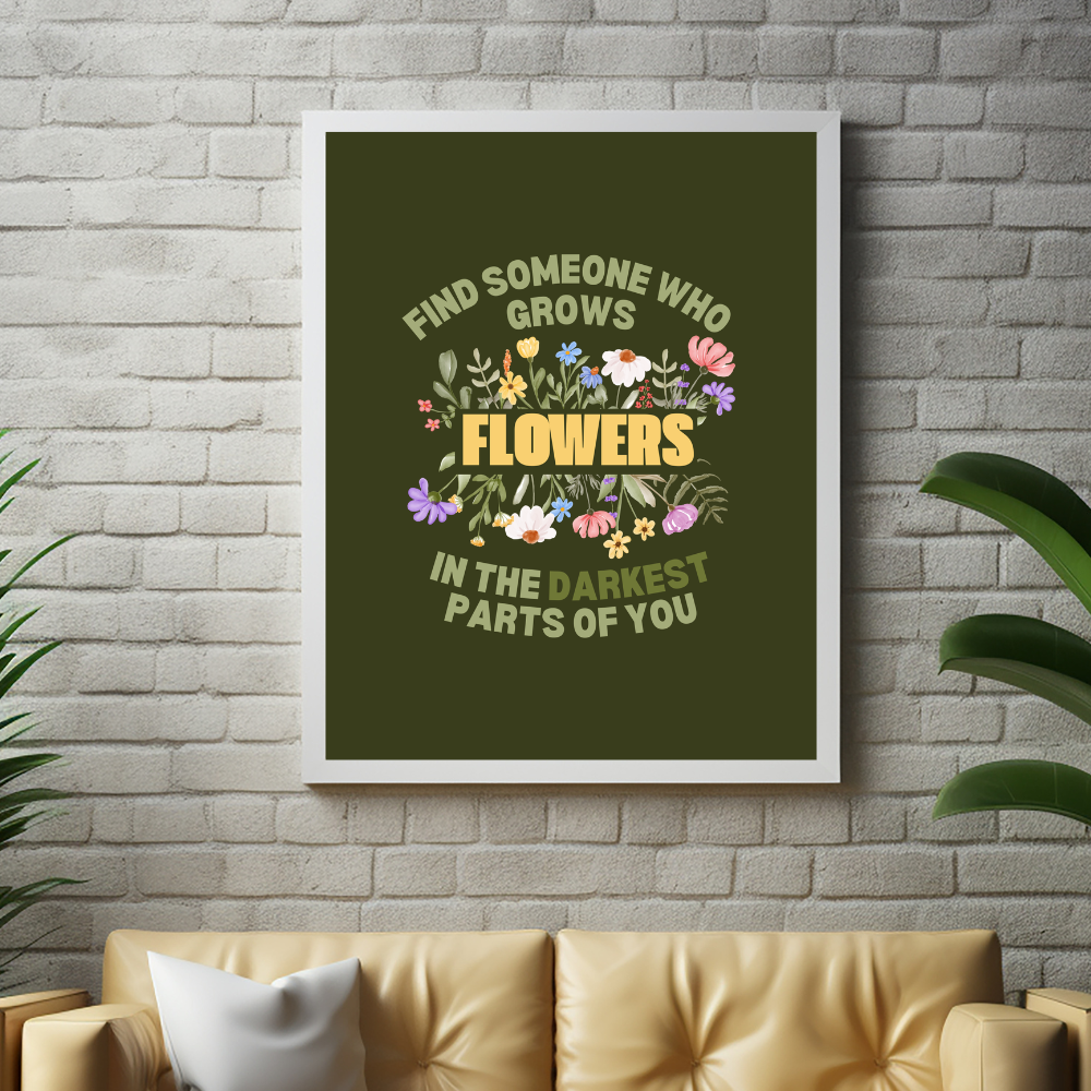 Grows Flowers Art Print