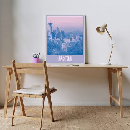 Seattle (City Series) Art Print