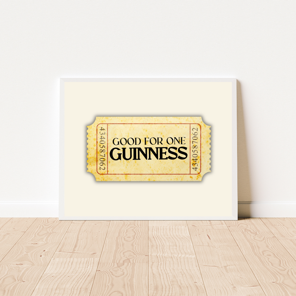 Good for One Guinness Art Print