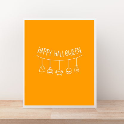 Halloween String Art Print