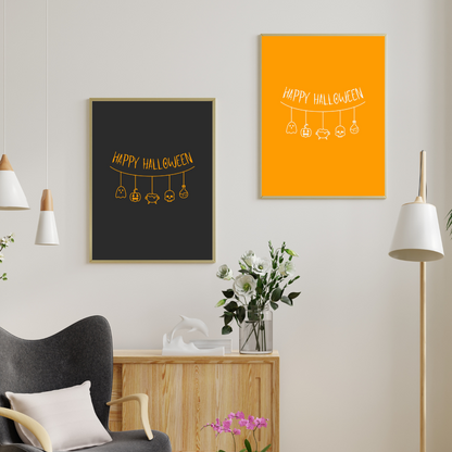 Halloween String Art Print