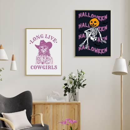 Halloween Skeleton Art Print