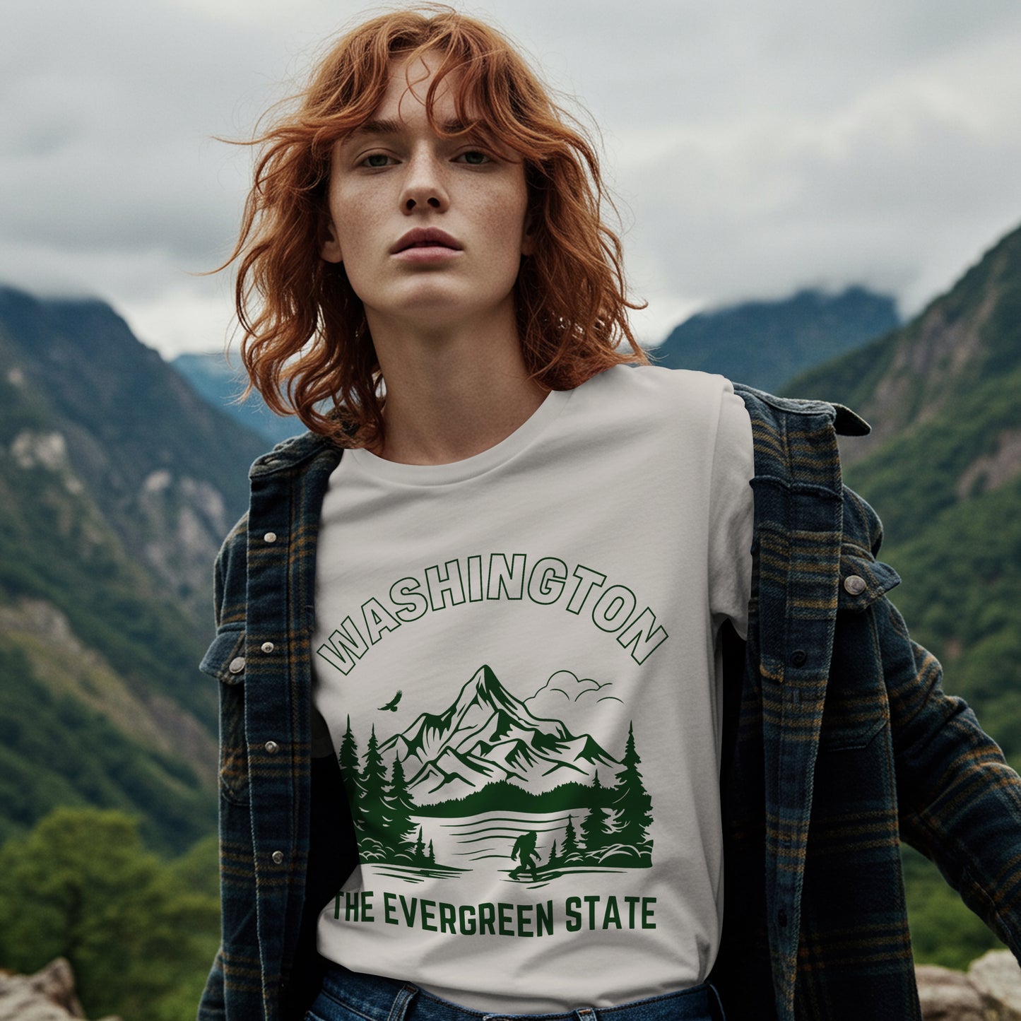 WA STATE Unisex Heavy Faded Tee