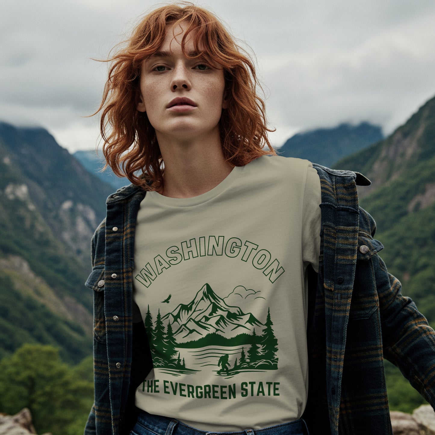 WA STATE Unisex Heavy Faded Tee