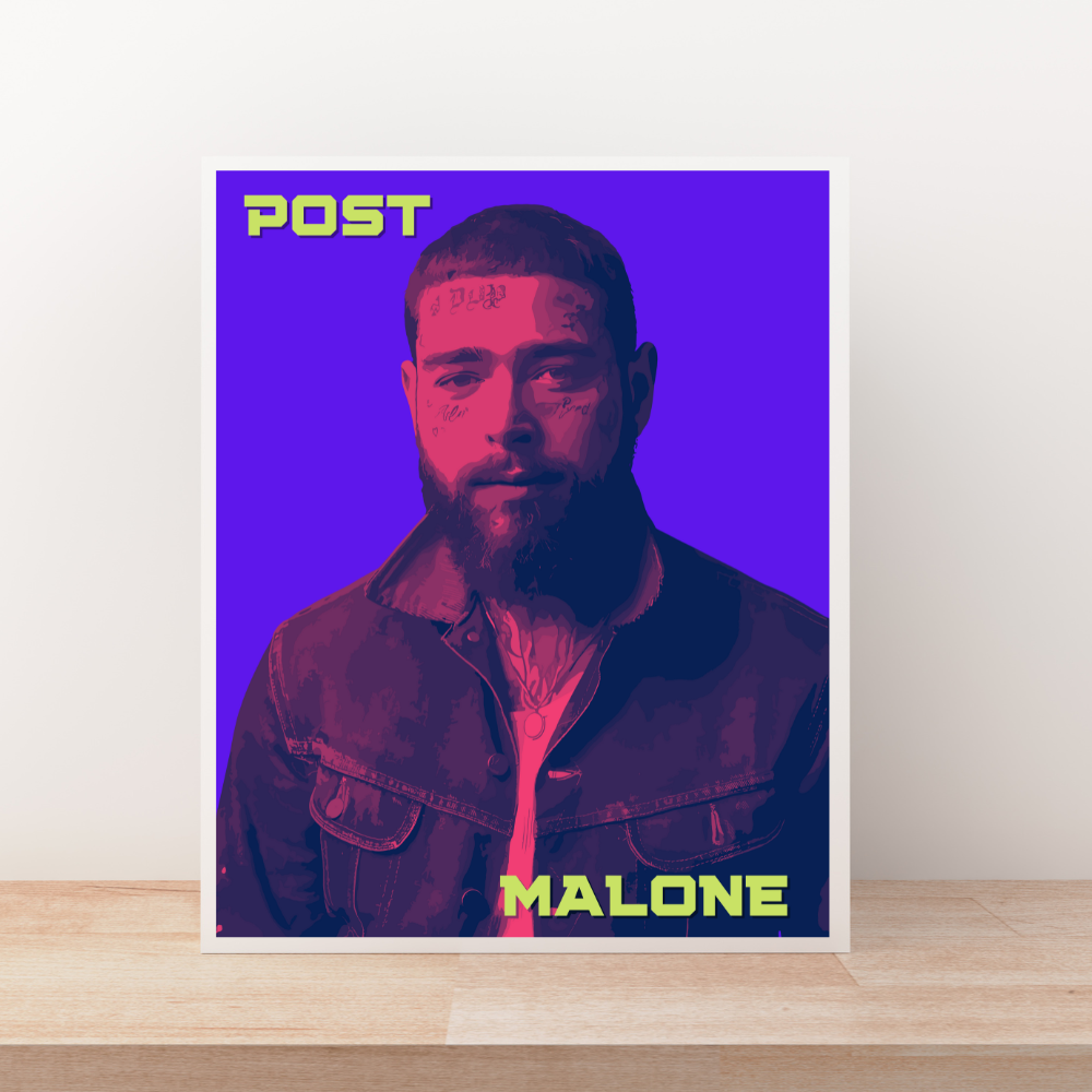 Post Malone Purp Art Print