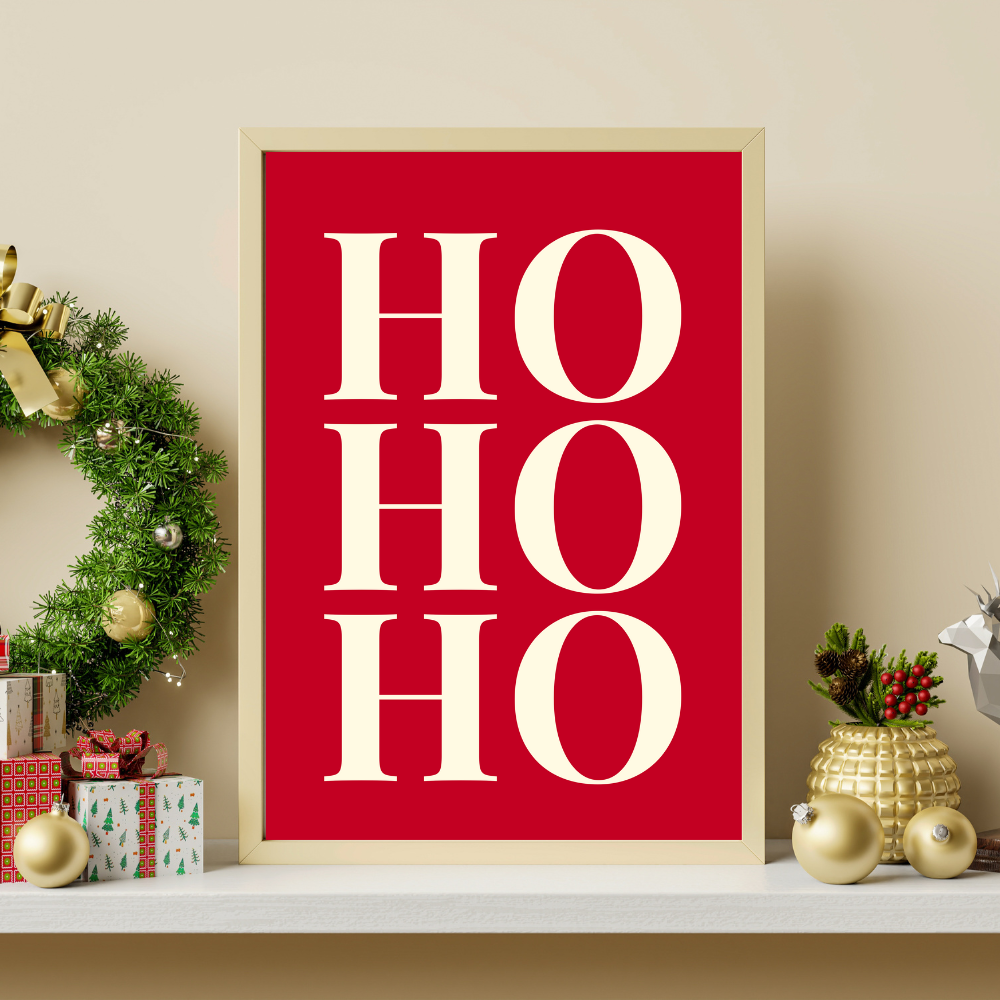 HO HO HO Art Print