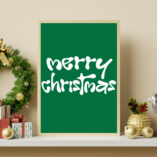 Merry Christmas Art Print