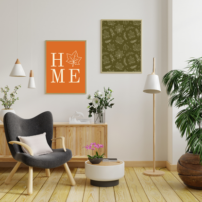 Home Leaf Art Print