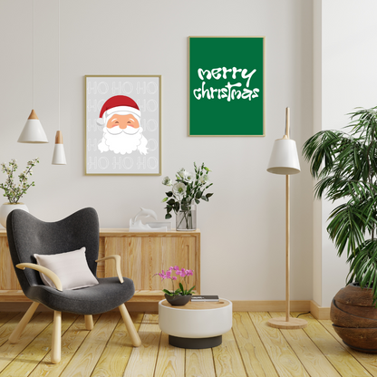 Santa Ho Ho Ho Art Print