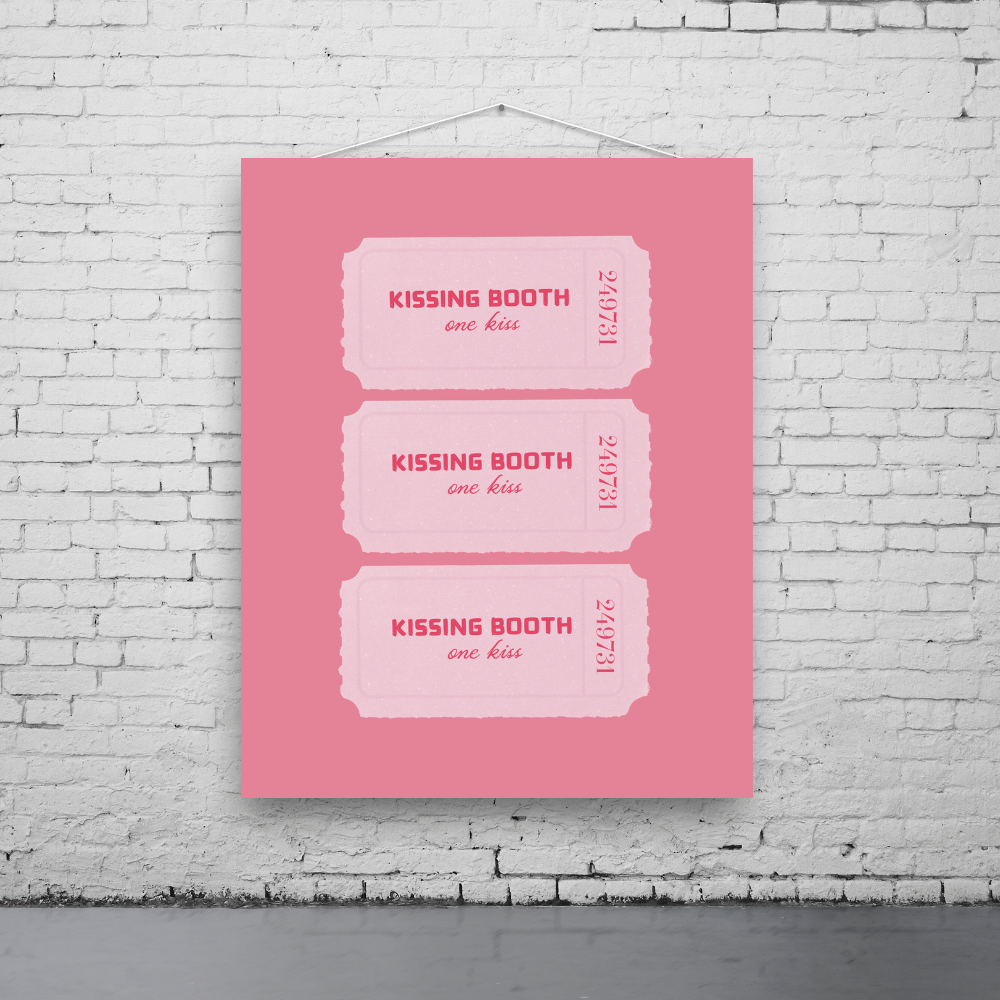 Kissing Booth Art Print