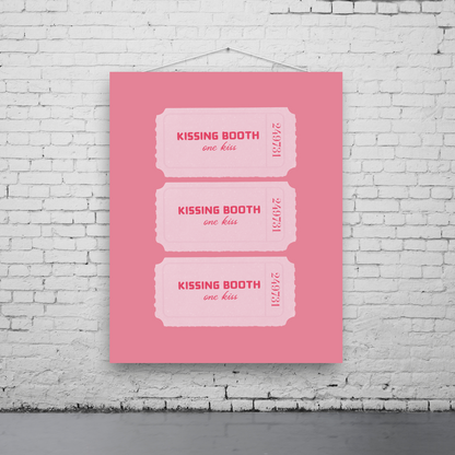Kissing Booth Art Print