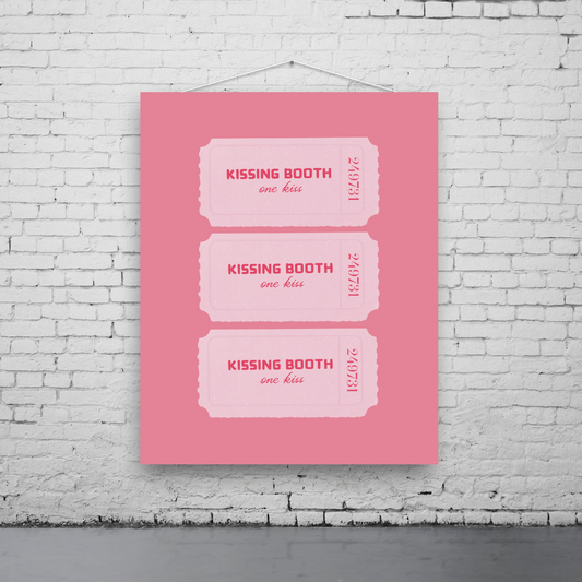 Kissing Booth Art Print