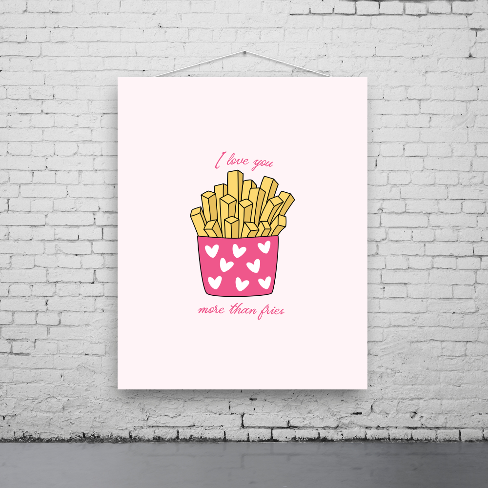 More than Fries Art Print