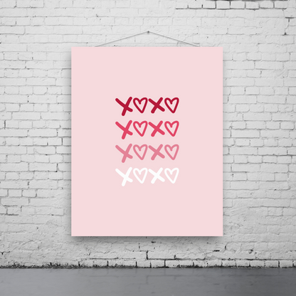 XOXO Script Art Print