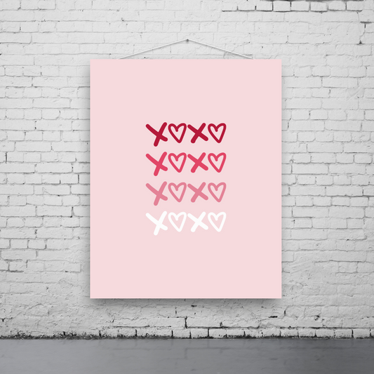 XOXO Script Art Print