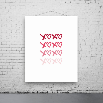 XOXO Script Art Print