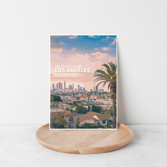 My Heart is with LA Art Print