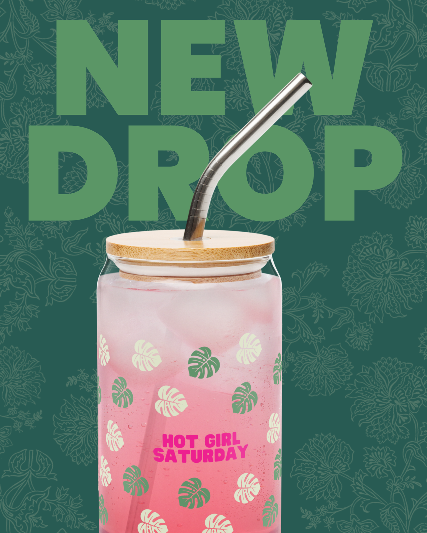 Botanical Baddie Can Glass