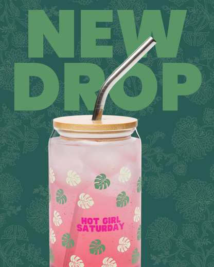 Botanical Baddie Can Glass